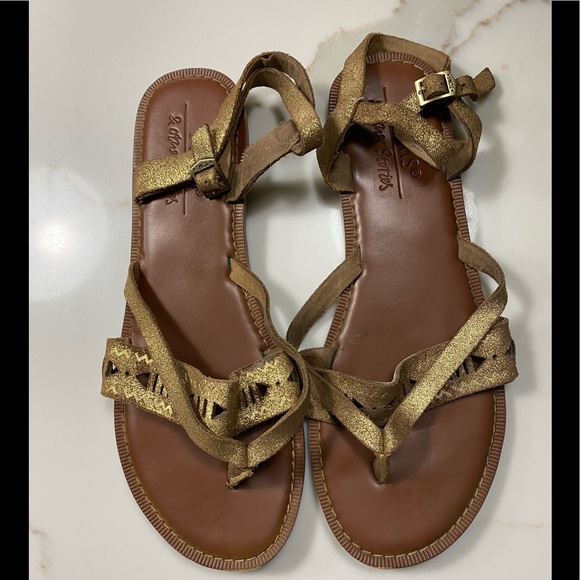 Toms & Other Stories Metallic Lexie Sandals - Picture 2 of 6